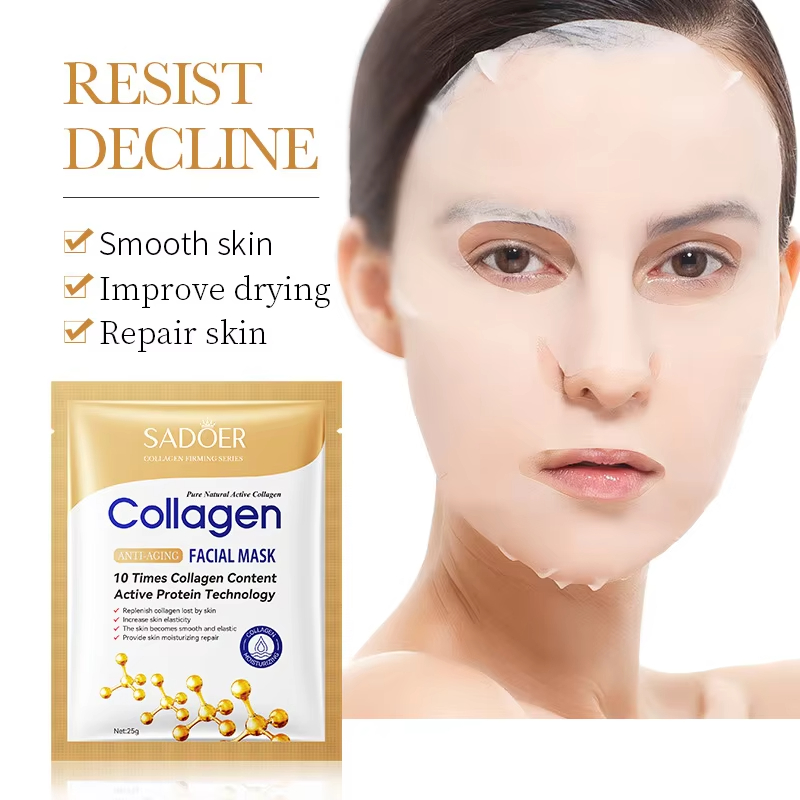 Mascarilla Facial Coreana de C - Sheet Mask Collagen reseña y precio