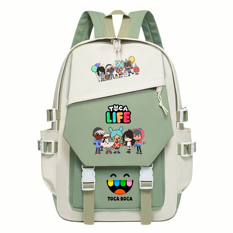 Mochila con estampado Toca Lif - Korean Lifestyle Student reseña y precio