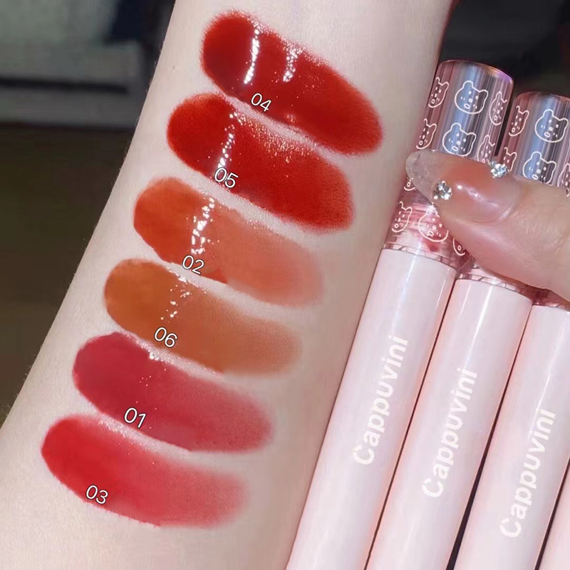 Brillo labial coreano rojo cer - Lip Tint Korean reseña y precio